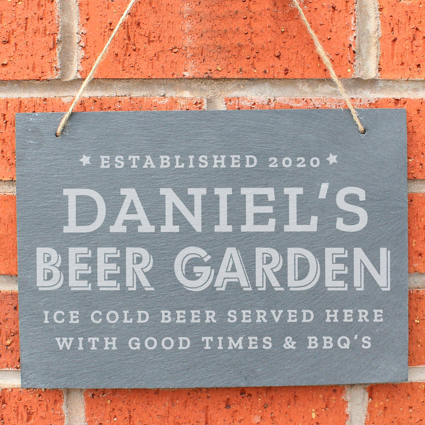 BEER GARDEN SLATE SIGN