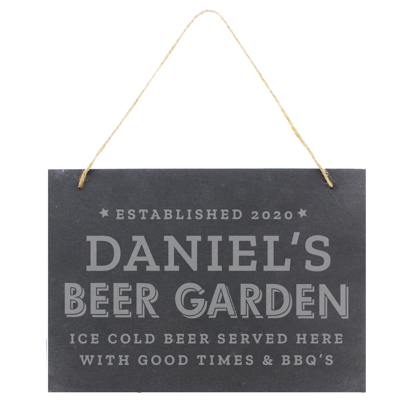 BEER GARDEN SLATE SIGN