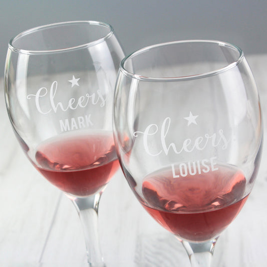 CHEERS WINE GLASS SET
