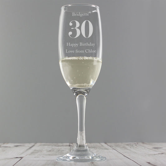 BIRTHDAY CHAMPAGNE FLUTE