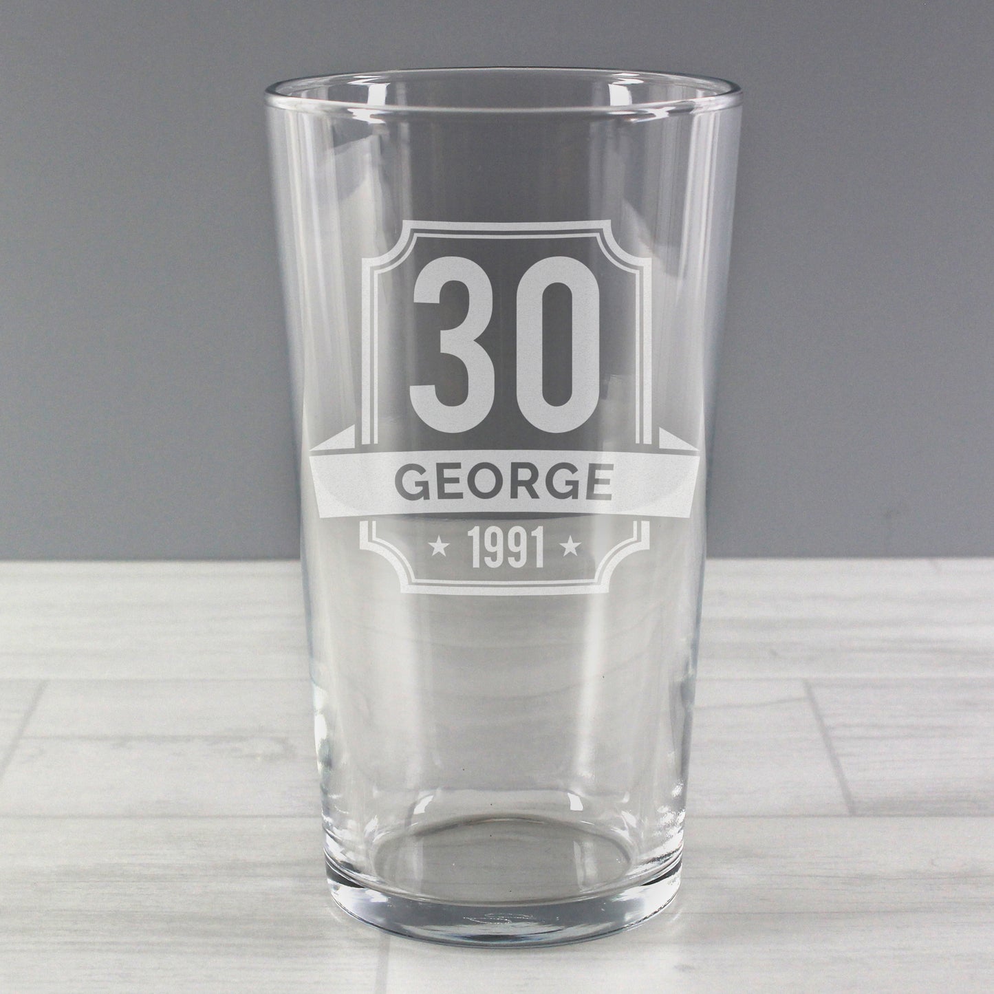 BIRTHDAY PINT GLASS