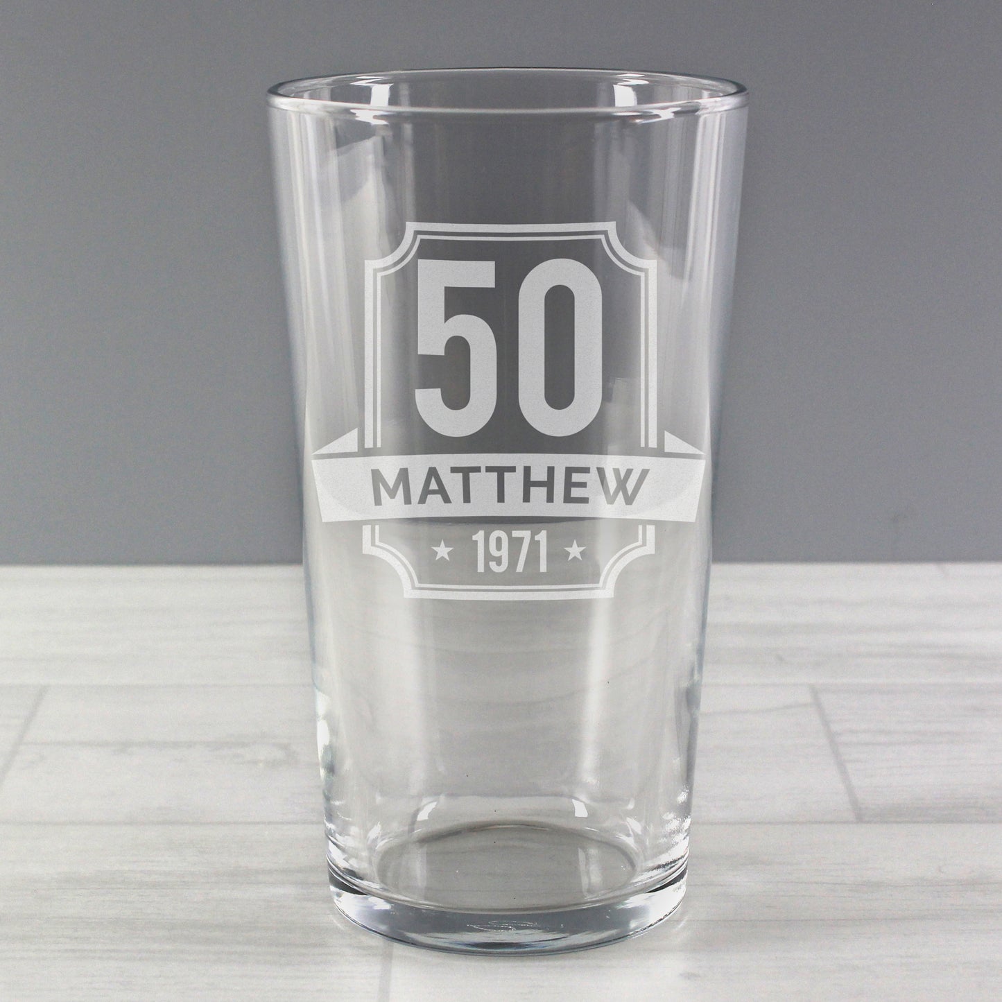 BIRTHDAY PINT GLASS