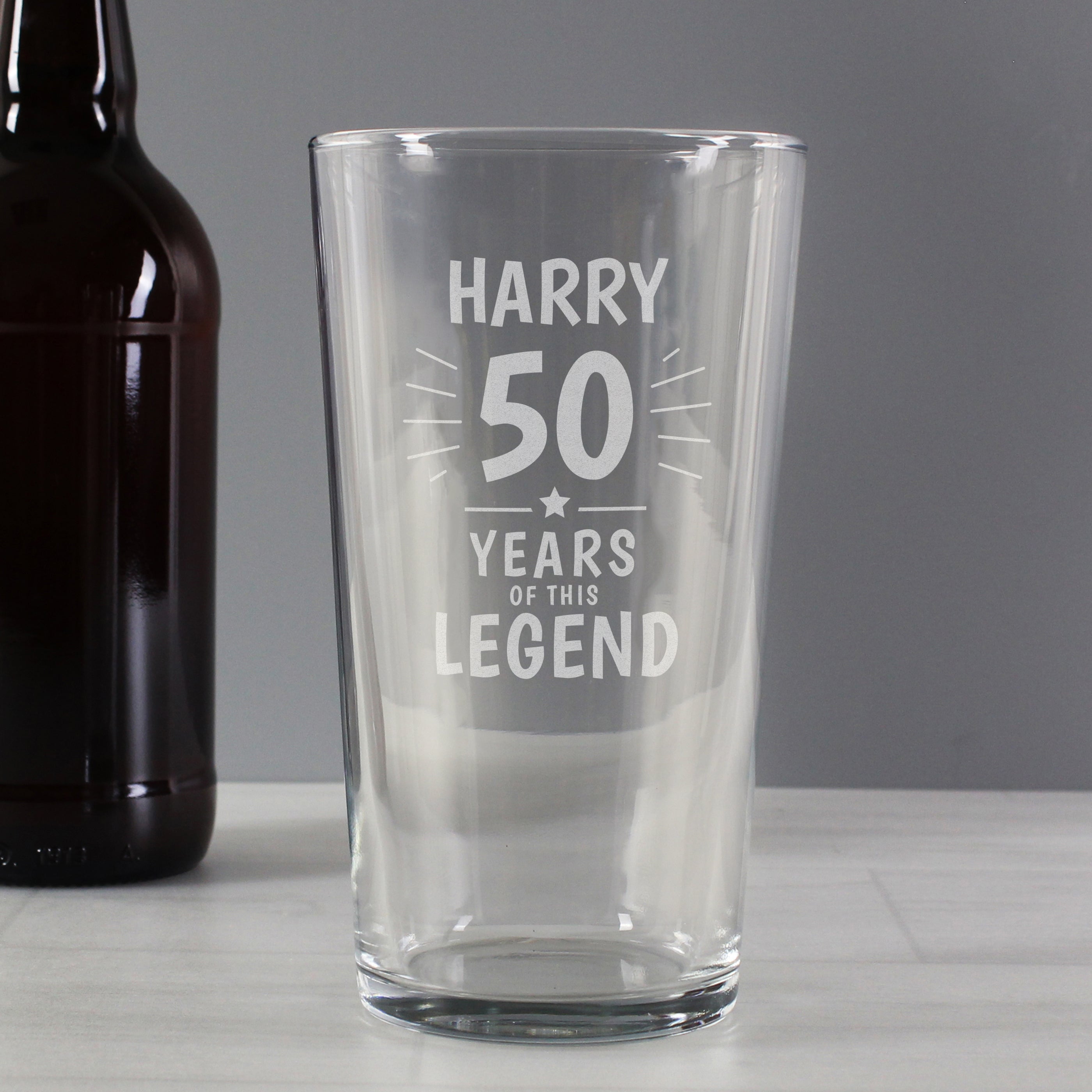 LEGEND BIRTHDAY PINT GLASS