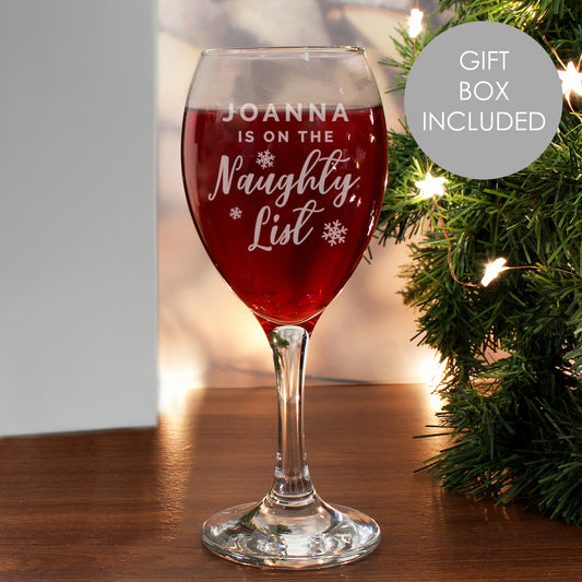 CHRISTMAS WINE GLASS
