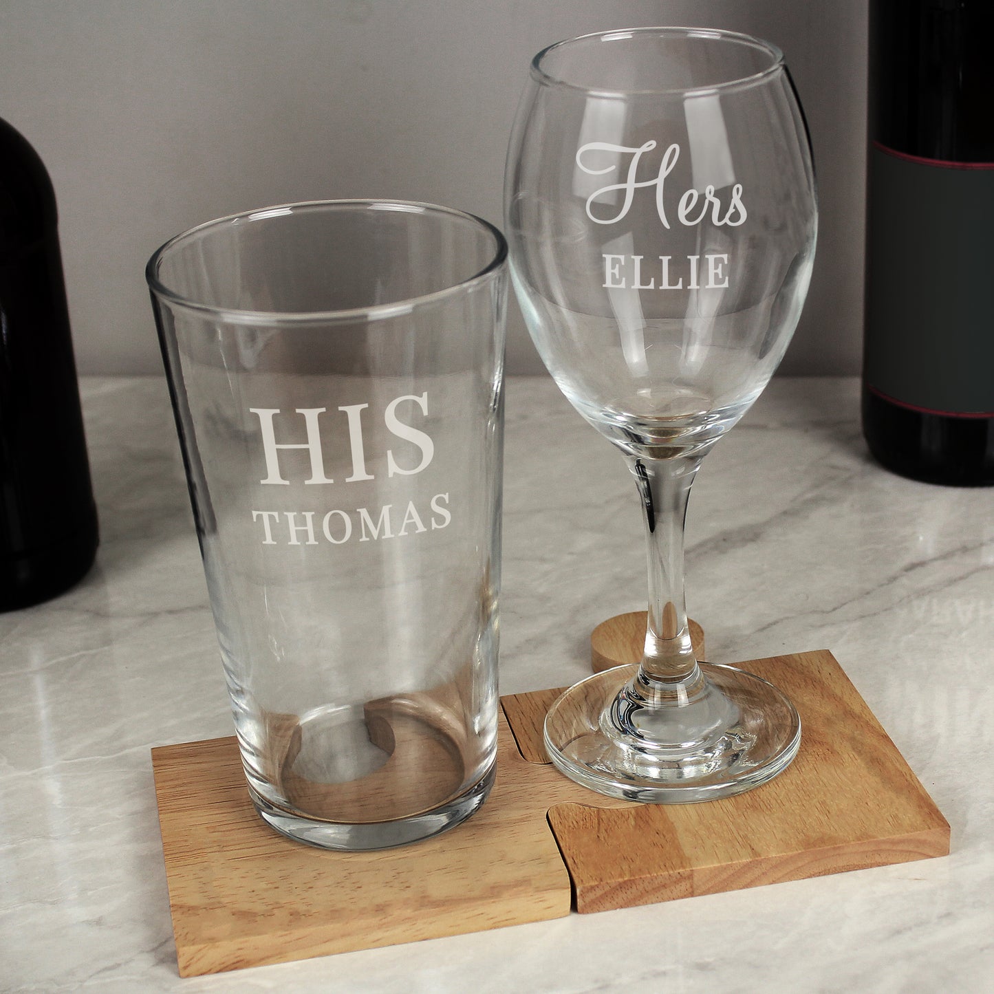 PINT & WINE GLASS SET