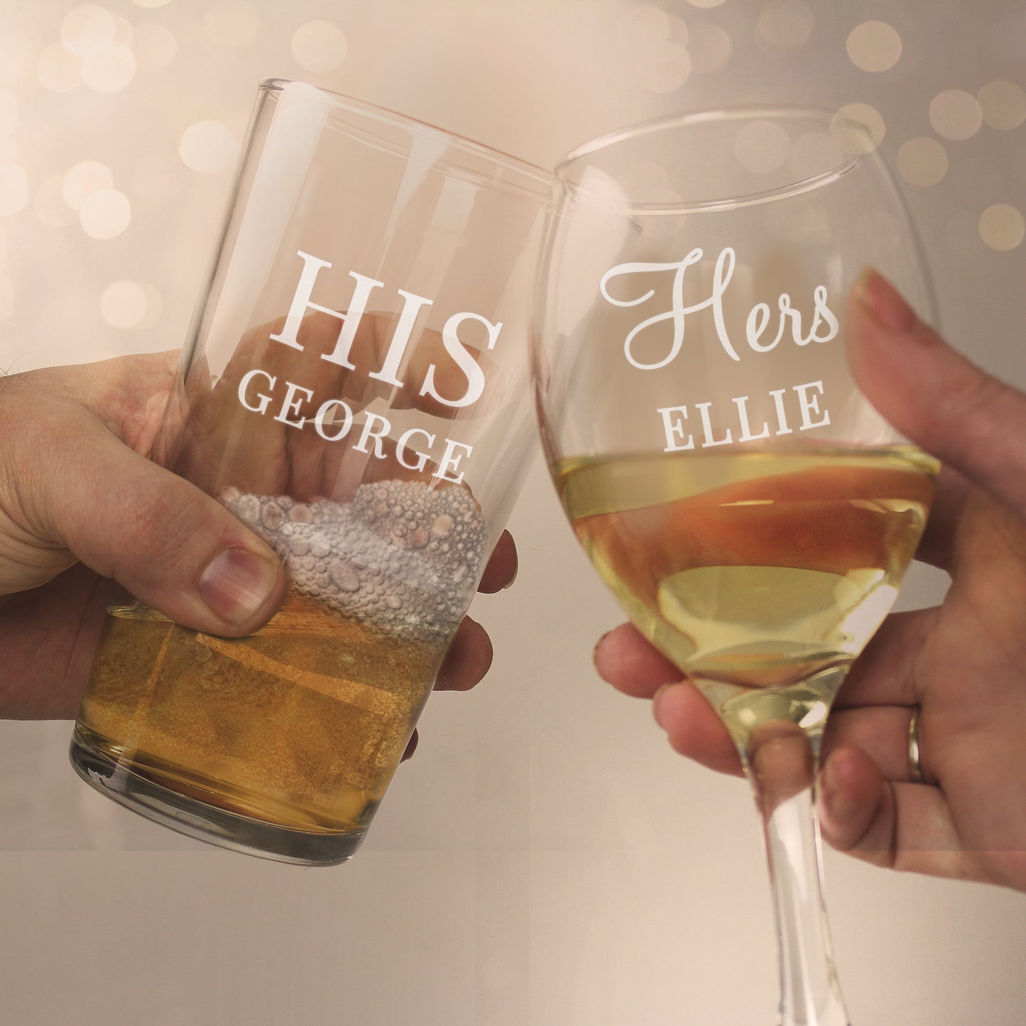 PINT & WINE GLASS SET