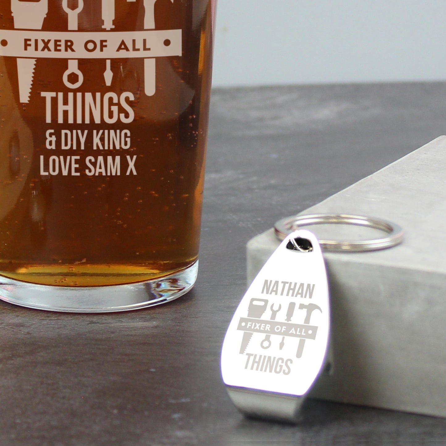 FIXER GLASS & BOTTLE OPENER