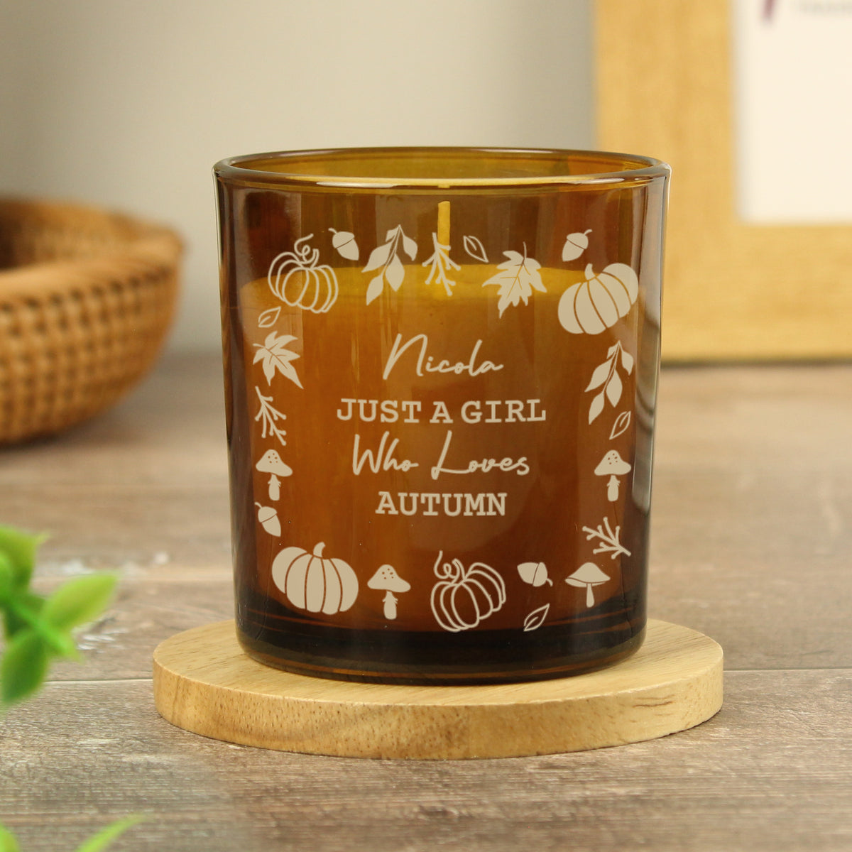 PUMPKIN GLASS CANDLE