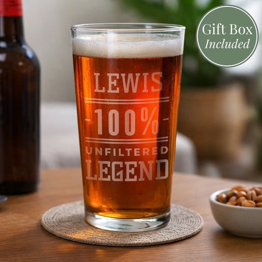UNFILTERED LEGEND PINT GLASS
