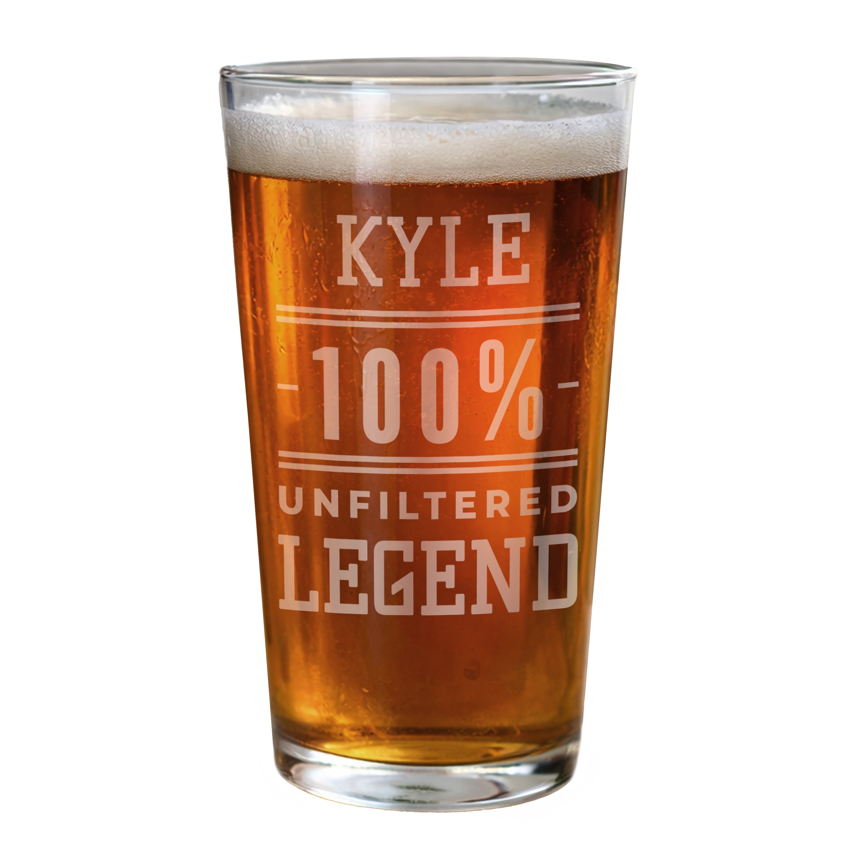 UNFILTERED LEGEND PINT GLASS