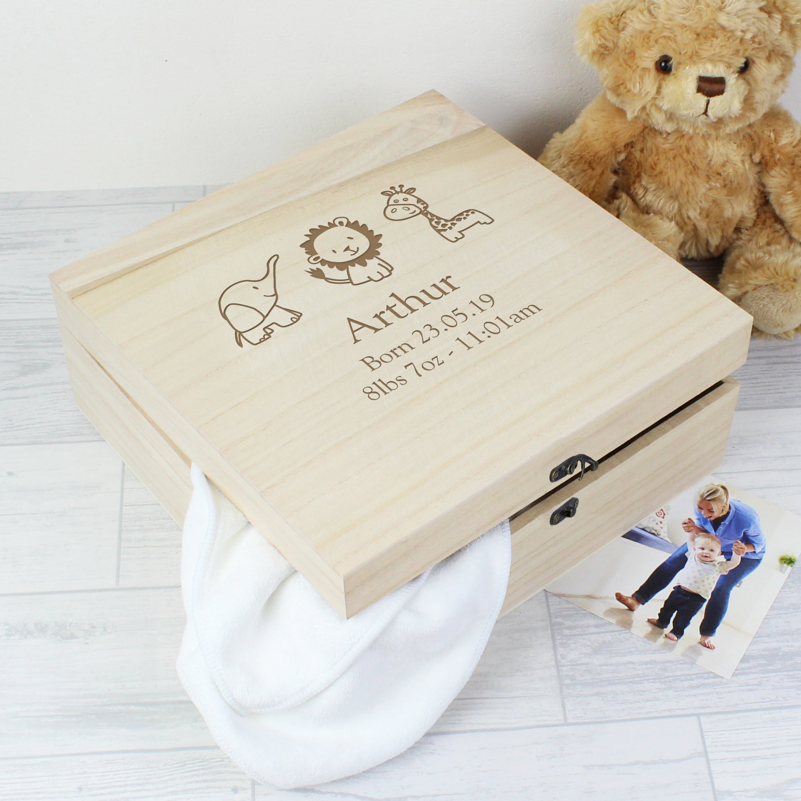 WOODEN KEEPSAKE BOX
