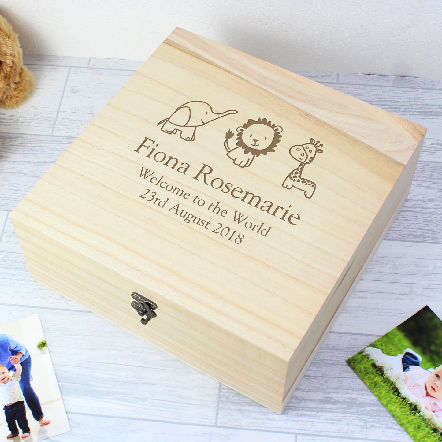 WOODEN KEEPSAKE BOX