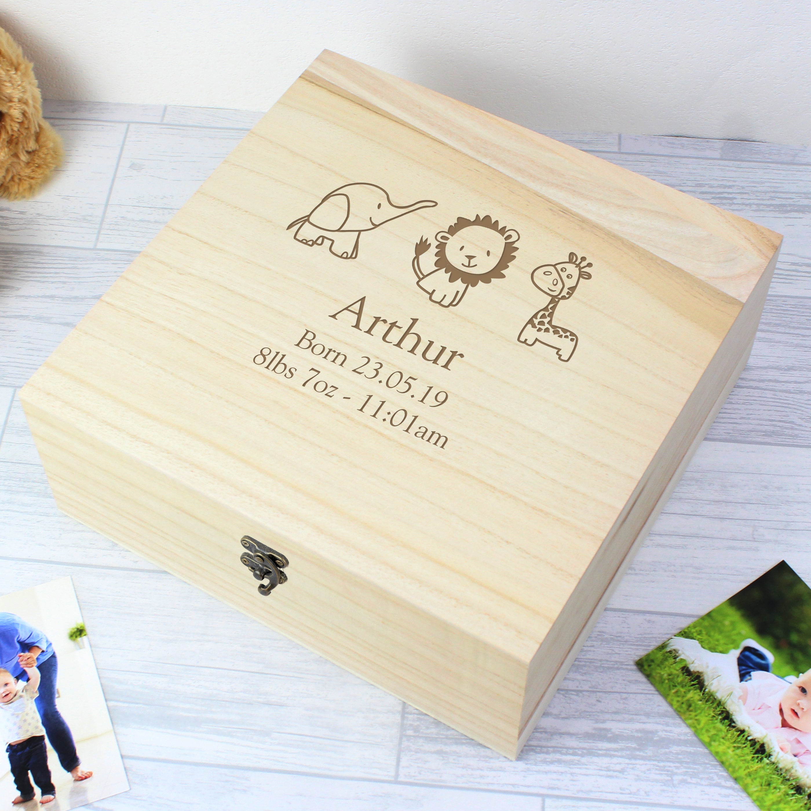 WOODEN KEEPSAKE BOX