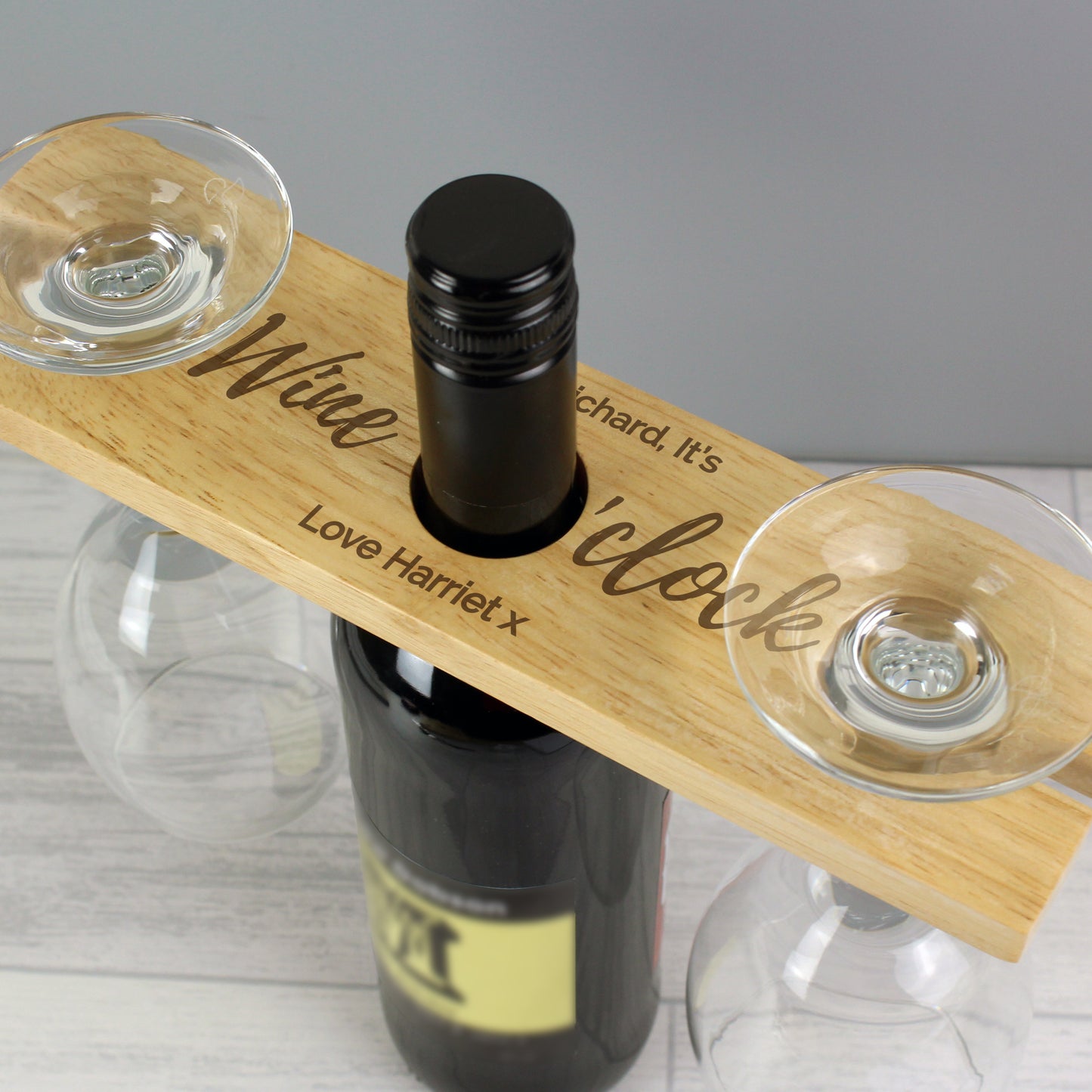 WINE GLASS & BOTTLE HOLDER