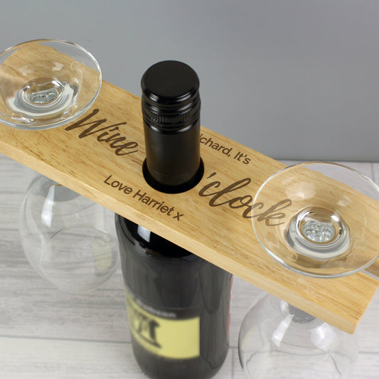 WINE GLASS & BOTTLE HOLDER