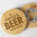 BAMBOO BOTTLE OPENER COASTER