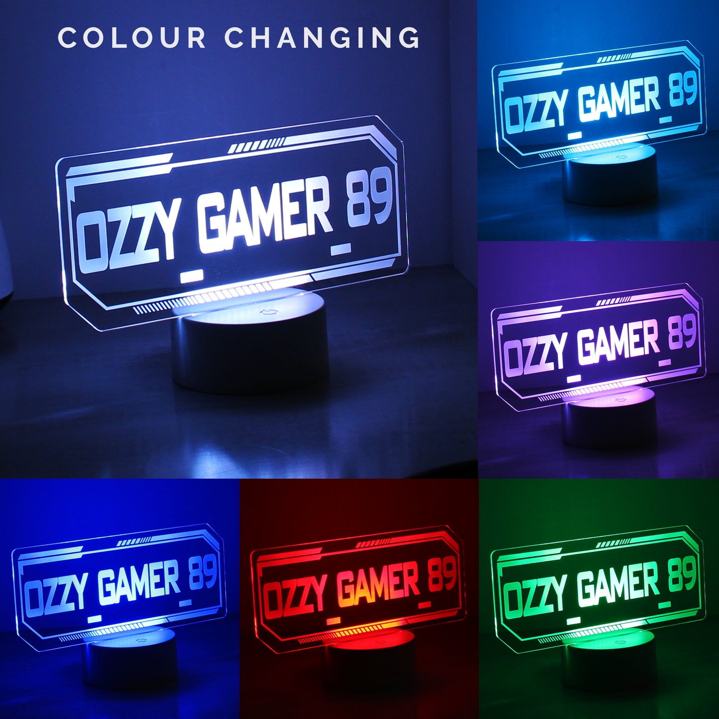 GAMER TAG LED LIGHT
