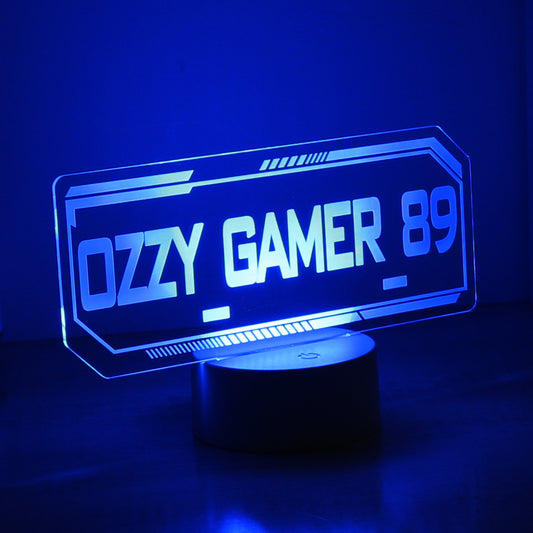GAMER TAG LED LIGHT