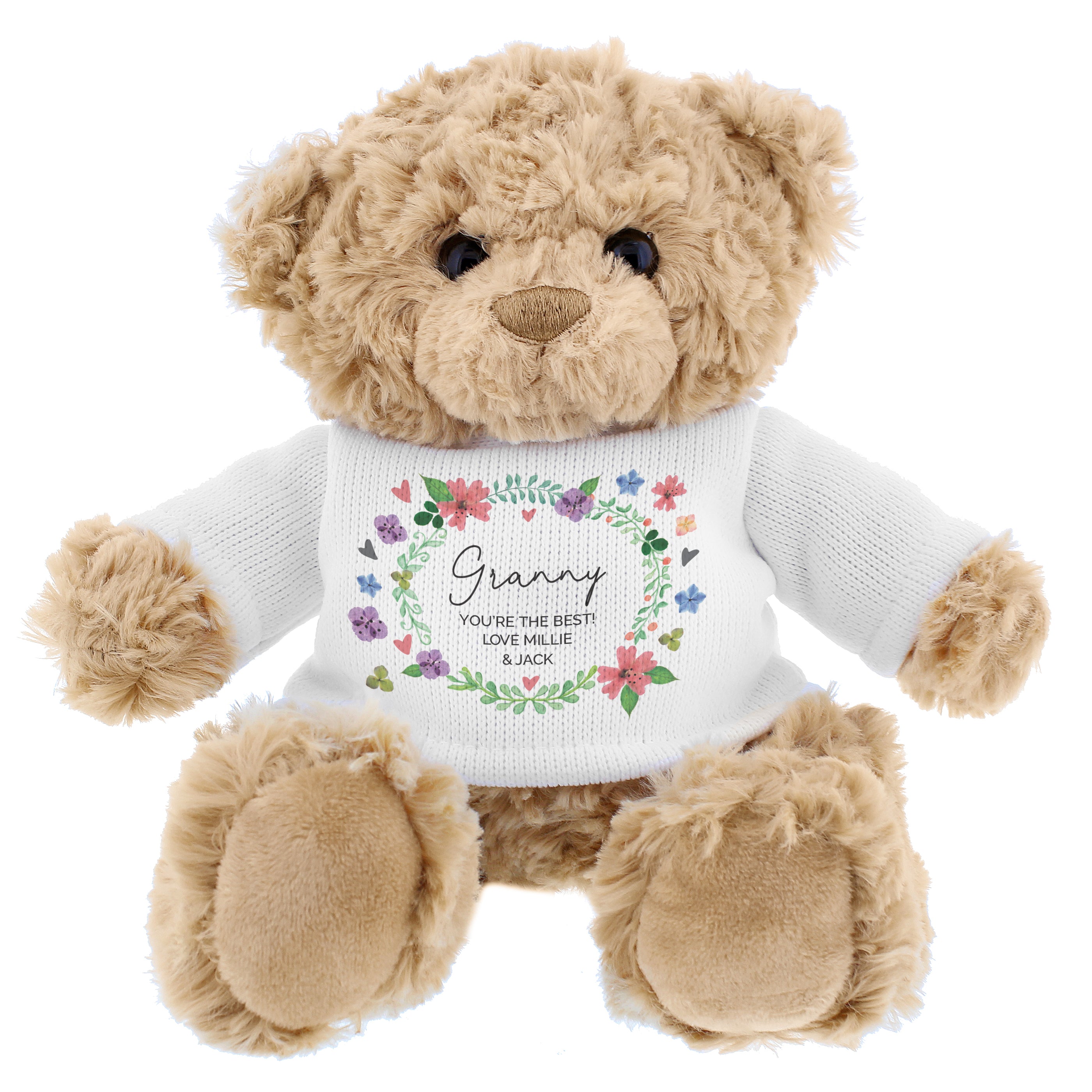 MOTHERS DAY FLORAL TEDDY BEAR