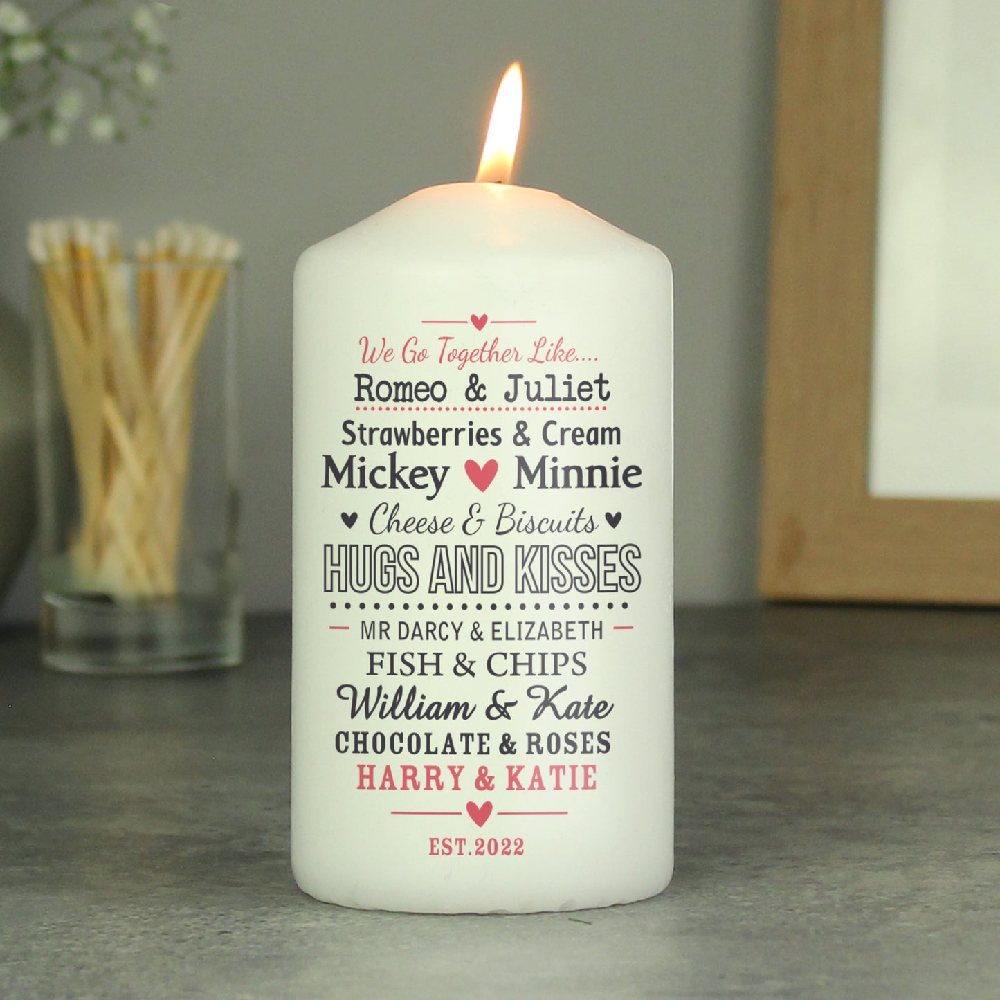WE GO TOGETHER PILLAR CANDLE