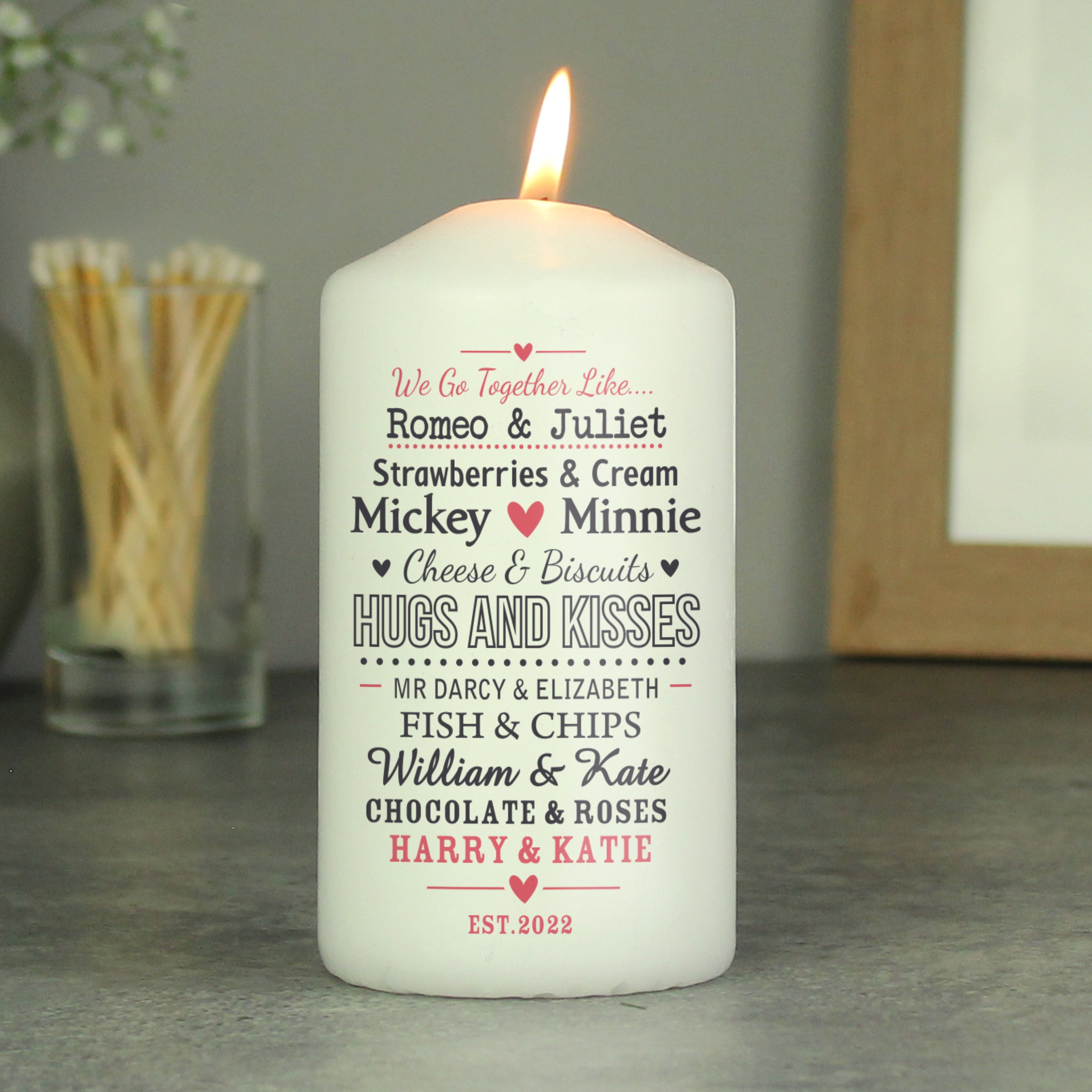 WE GO TOGETHER PILLAR CANDLE
