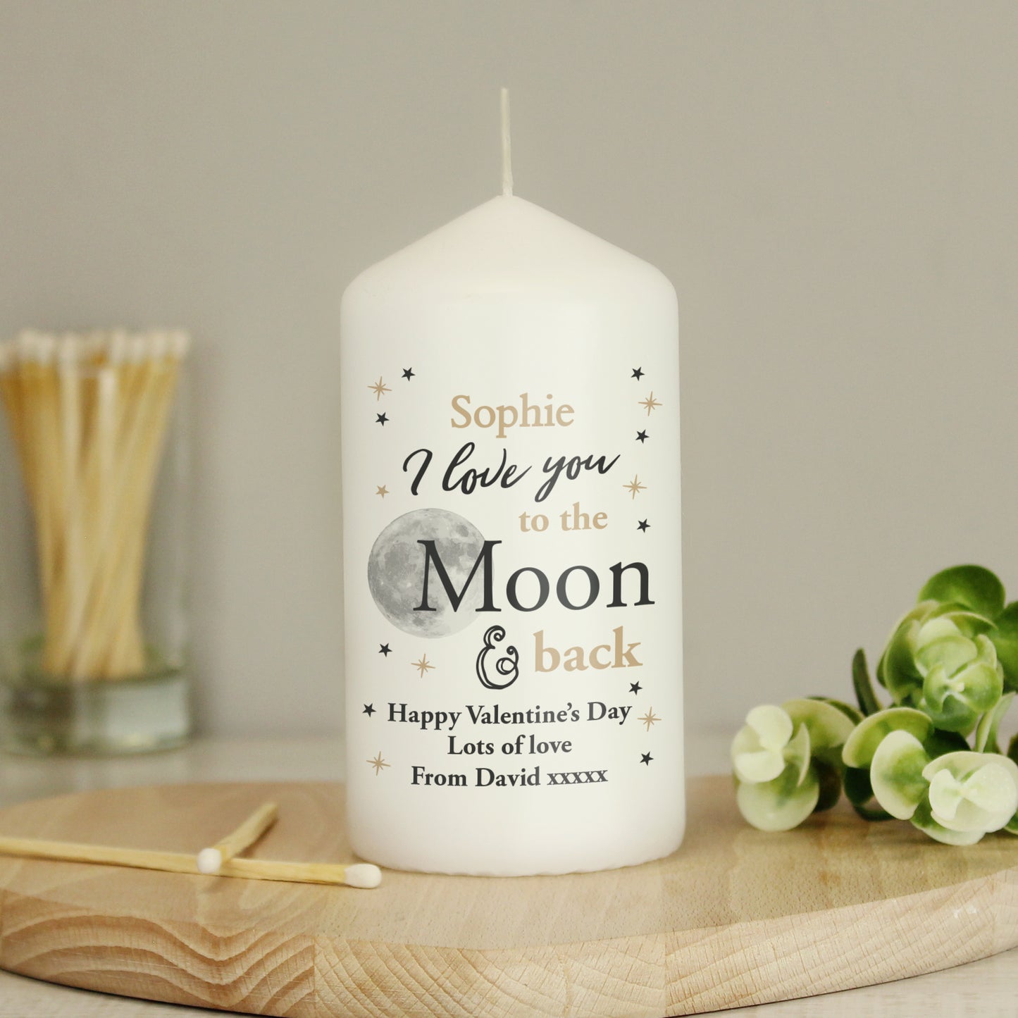 TO THE MOON & BACK PILLAR CANDLE