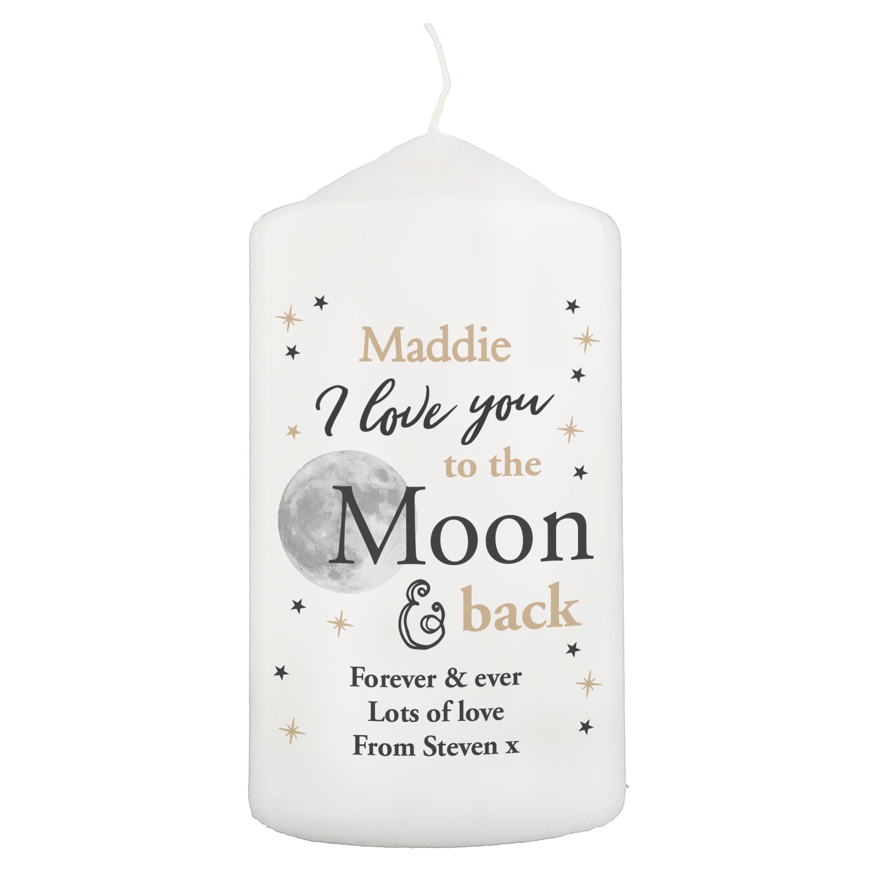 TO THE MOON & BACK PILLAR CANDLE