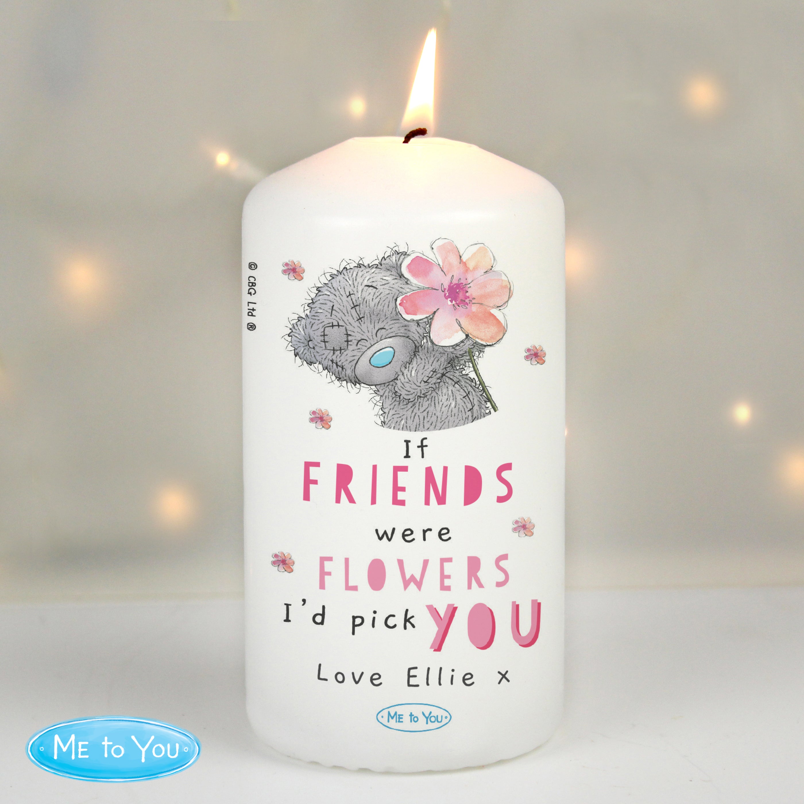 ME TO YOU FLOWERS CANDLE