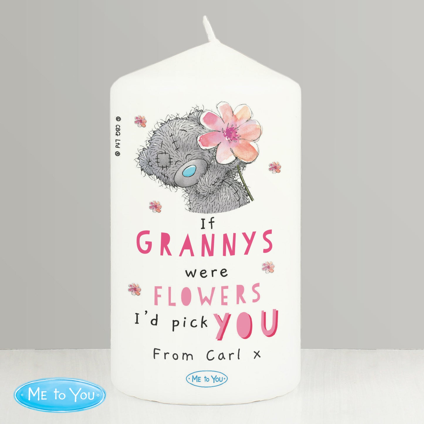 ME TO YOU FLOWERS CANDLE