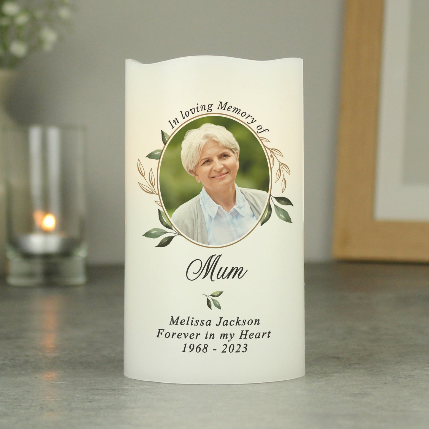 BOTANICAL MEMORIAL LED CANDLE
