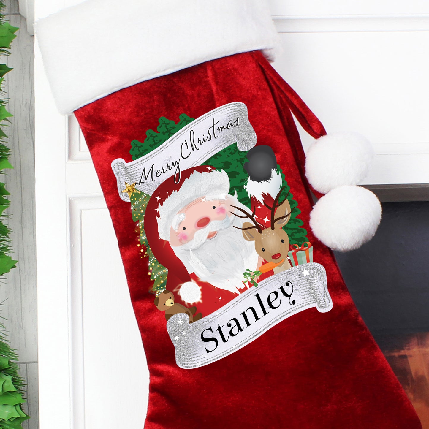 SANTA RED STOCKING