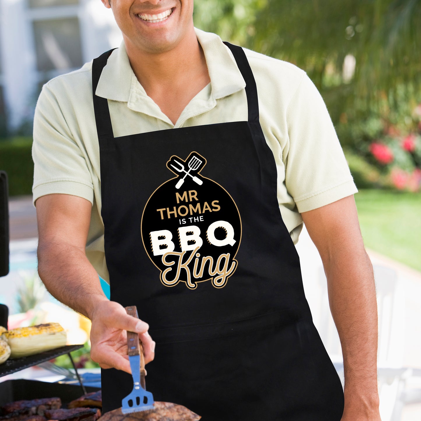 PERSONALISED BBQ KING APRON