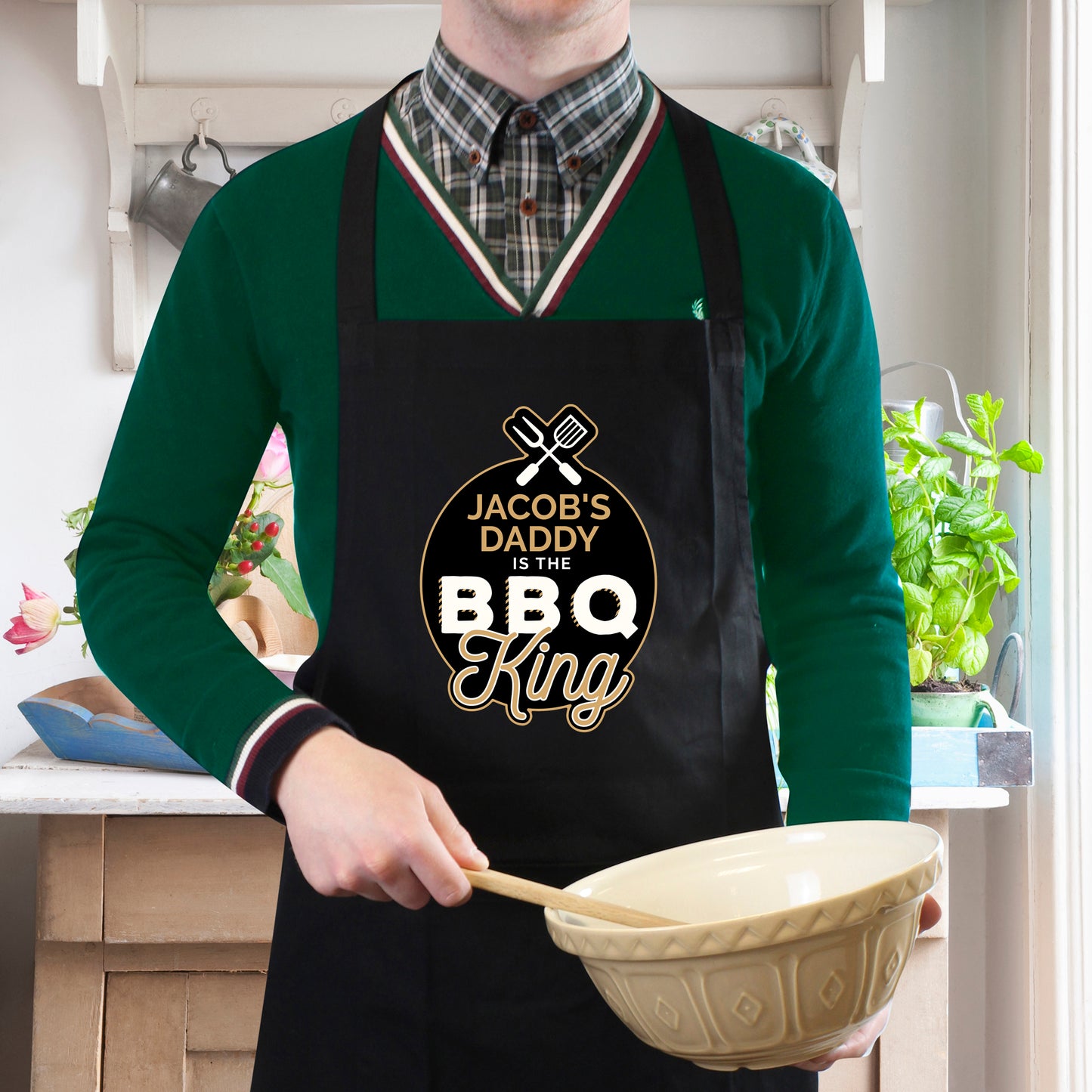 PERSONALISED BBQ KING APRON
