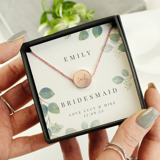BOTANICAL ROSE GOLD NECKLACE & BOX
