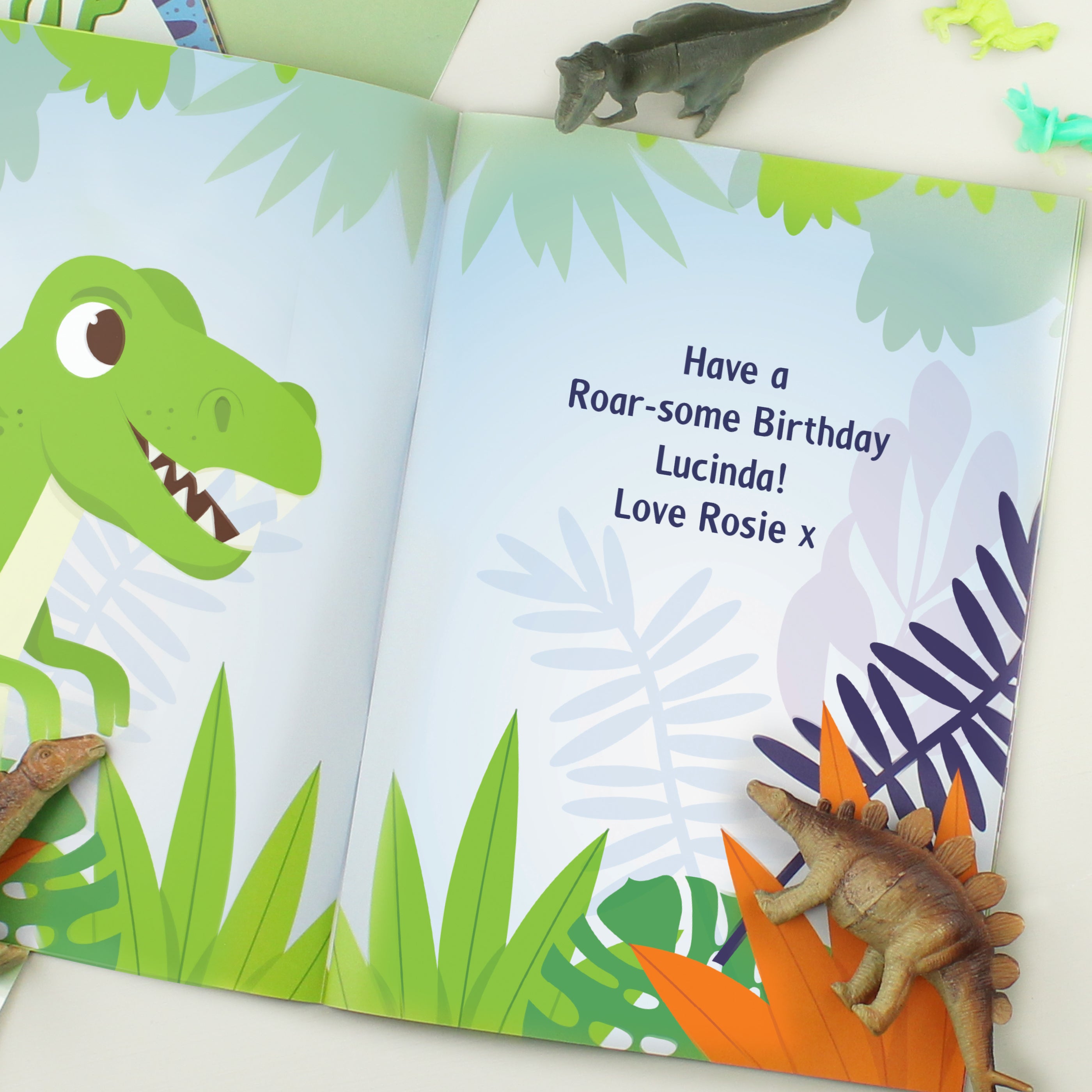 PERSONALISED DINOSAUR ADVENTURE STORY BOOK