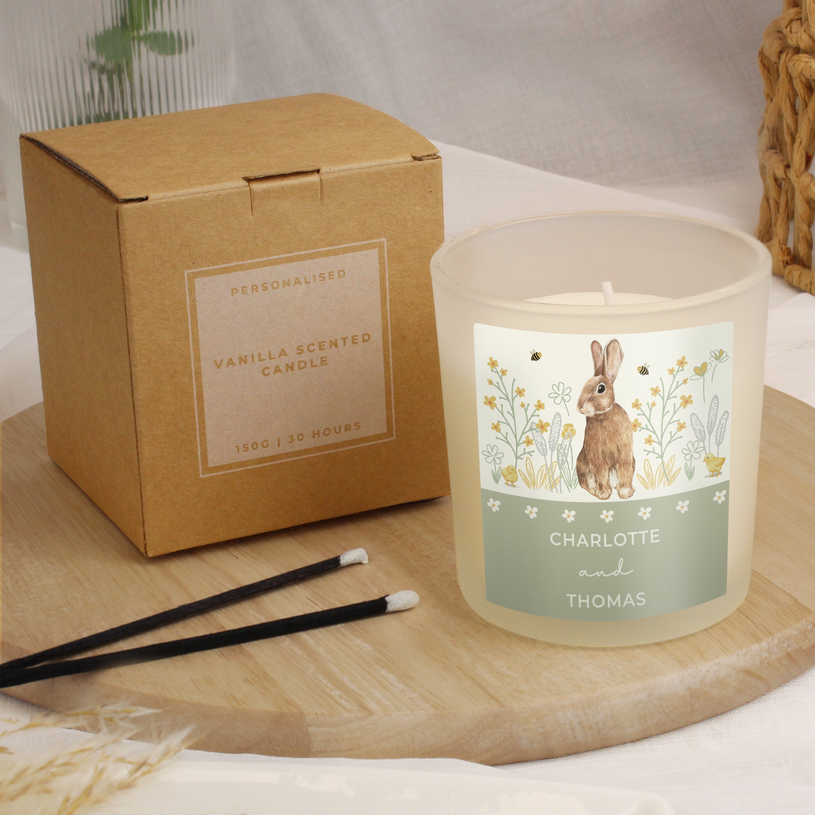 SPRING BUNNY CANDLE