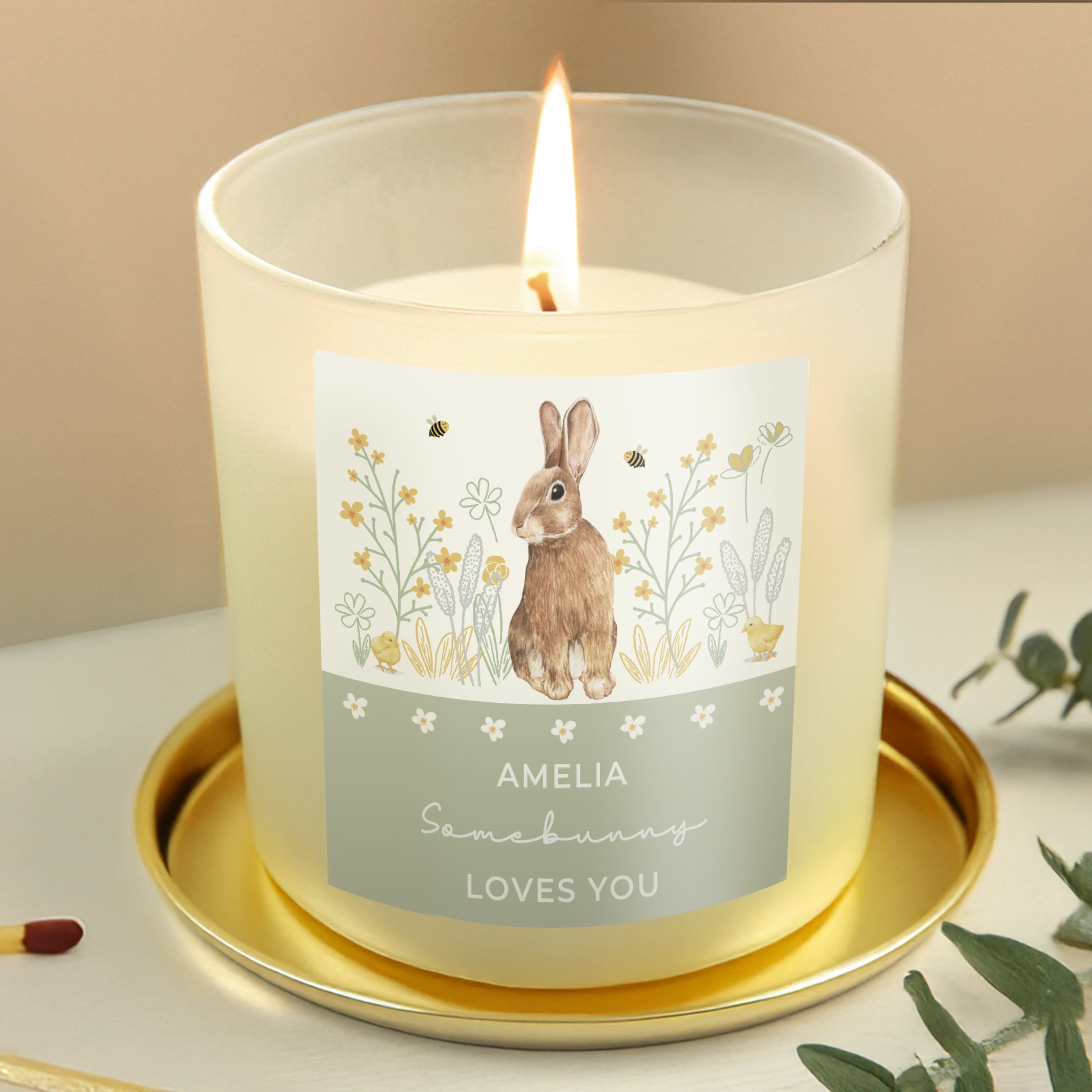 SPRING BUNNY CANDLE