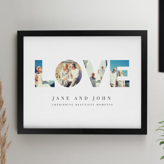 LOVE BLACK POSTER FRAME