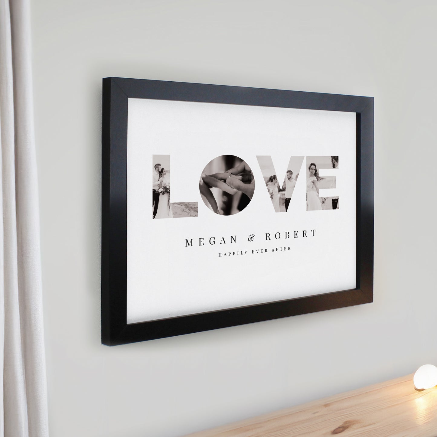 LOVE BLACK POSTER FRAME