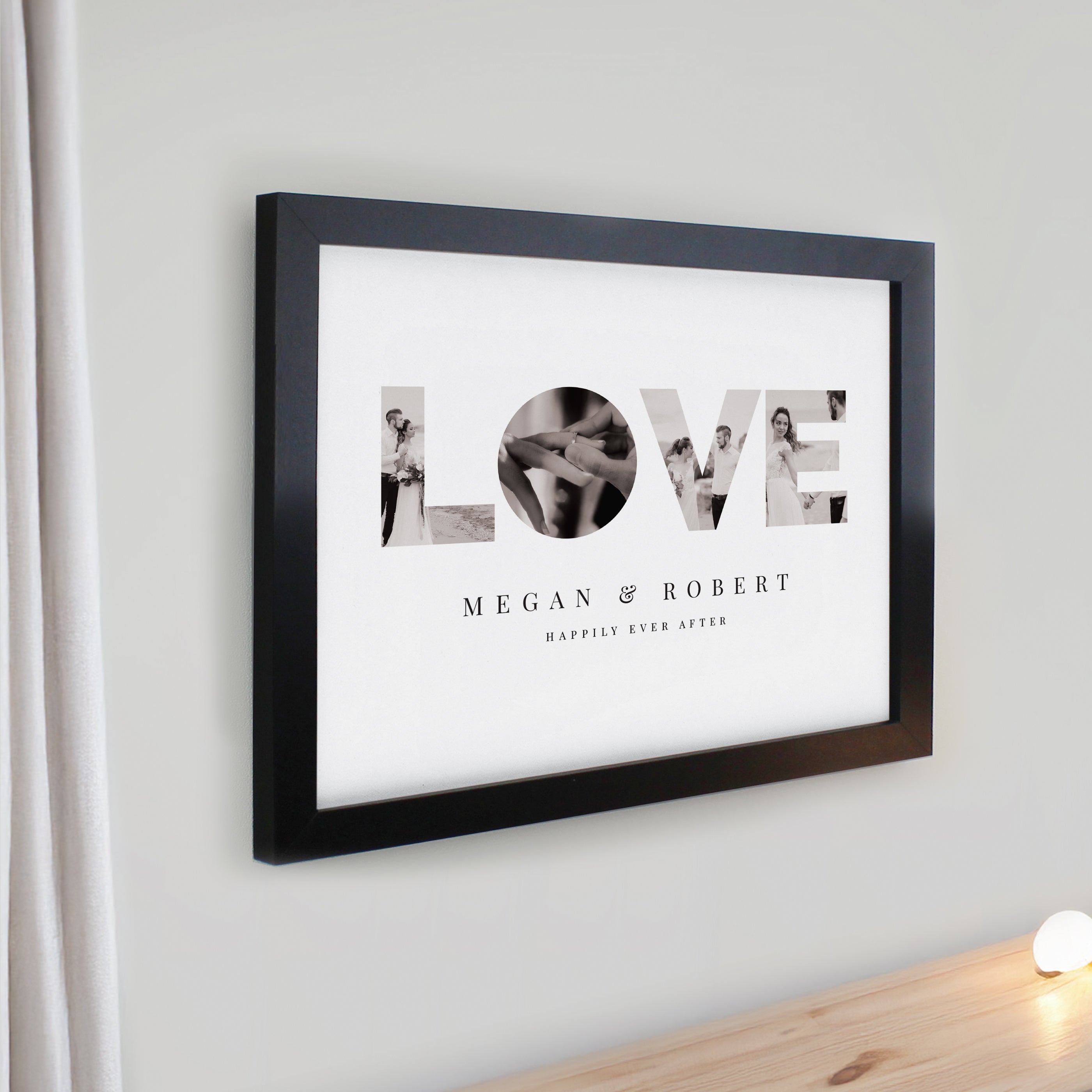 LOVE BLACK POSTER FRAME