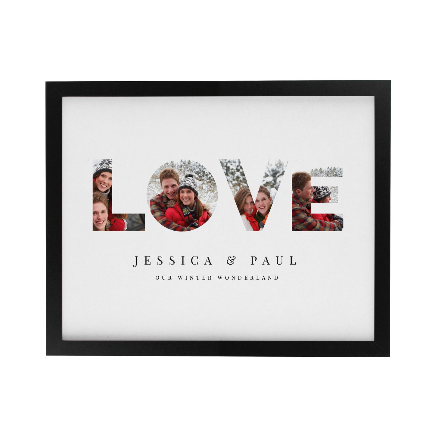 LOVE BLACK POSTER FRAME