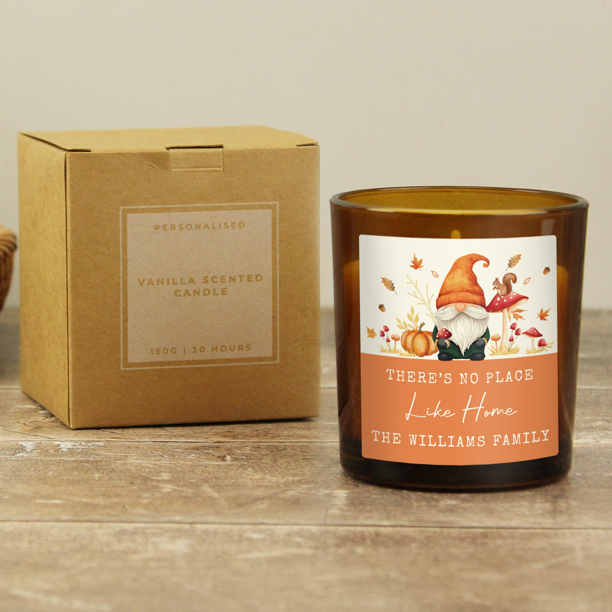 AUTUMN GONK GLASS CANDLE