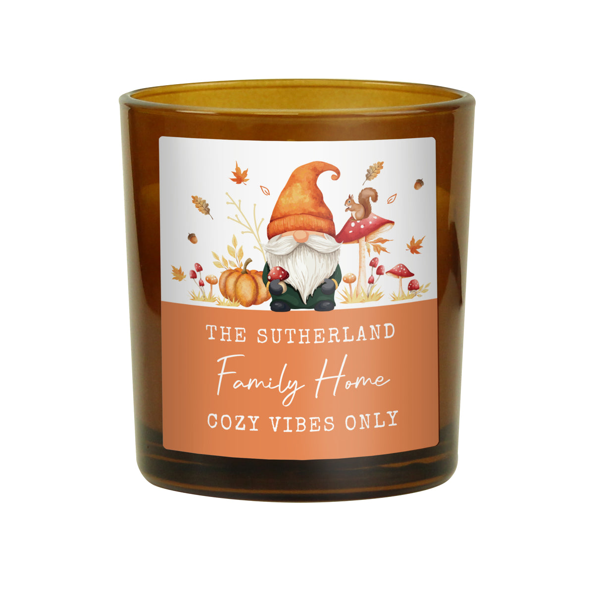 AUTUMN GONK GLASS CANDLE