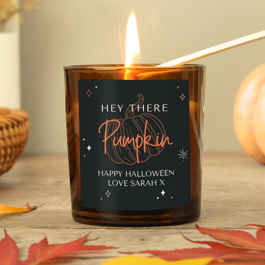 PERSONALISED PUMPKIN CANDLE