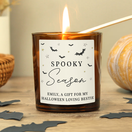 PERSONALISED SPOOKY CANDLE