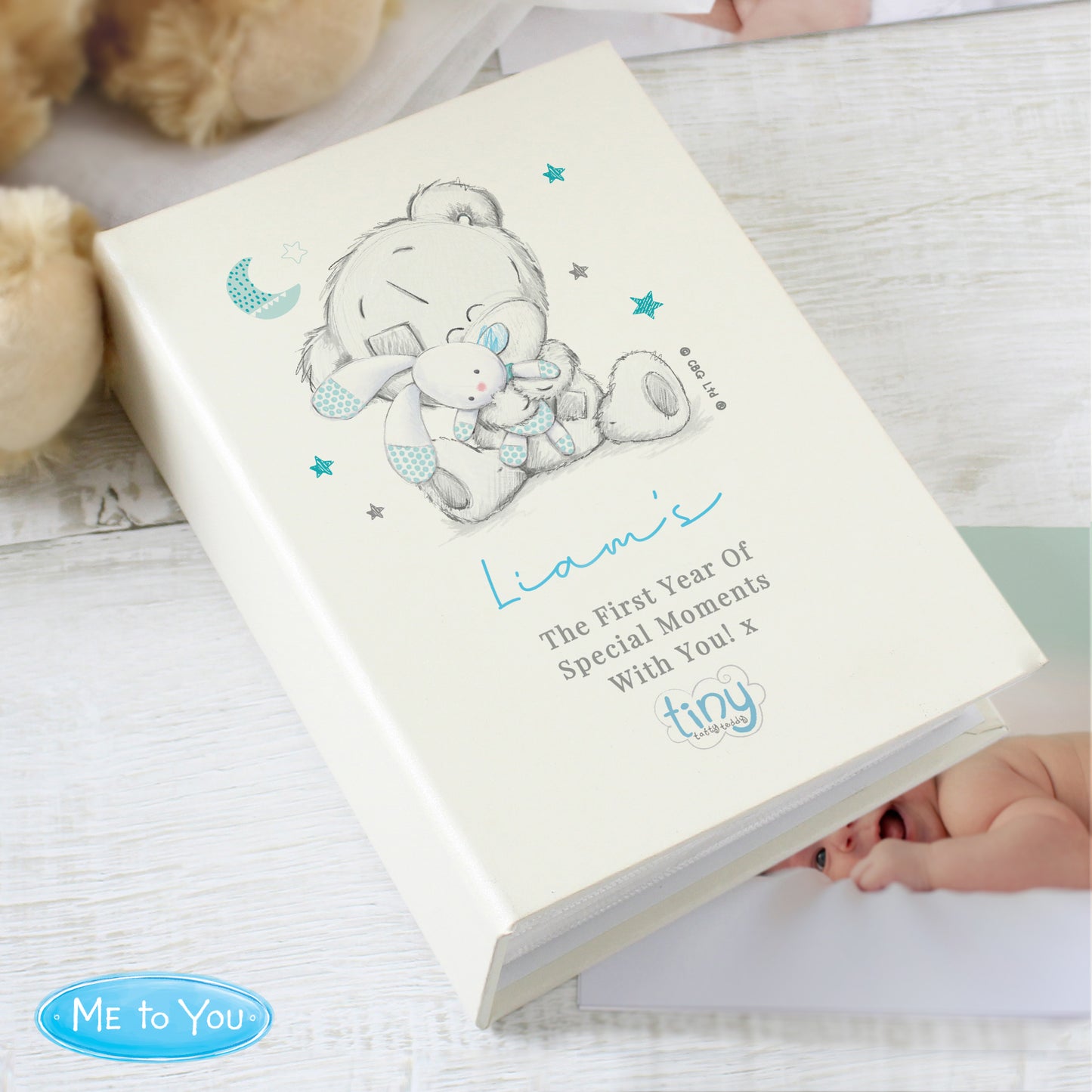 TINY TATTY BLUE PHOTO ALBUM