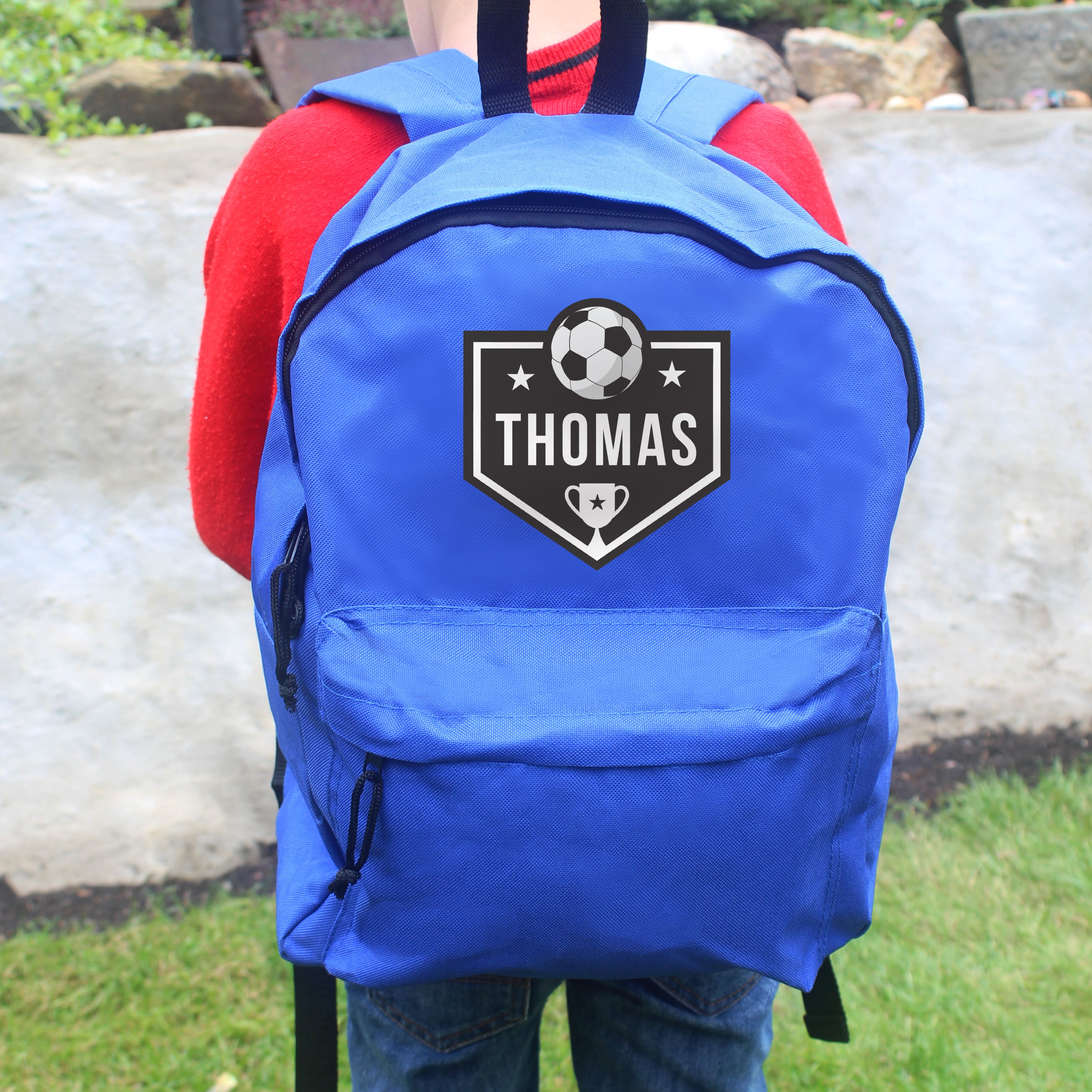 BLUE FOOTBALL BACKPACK