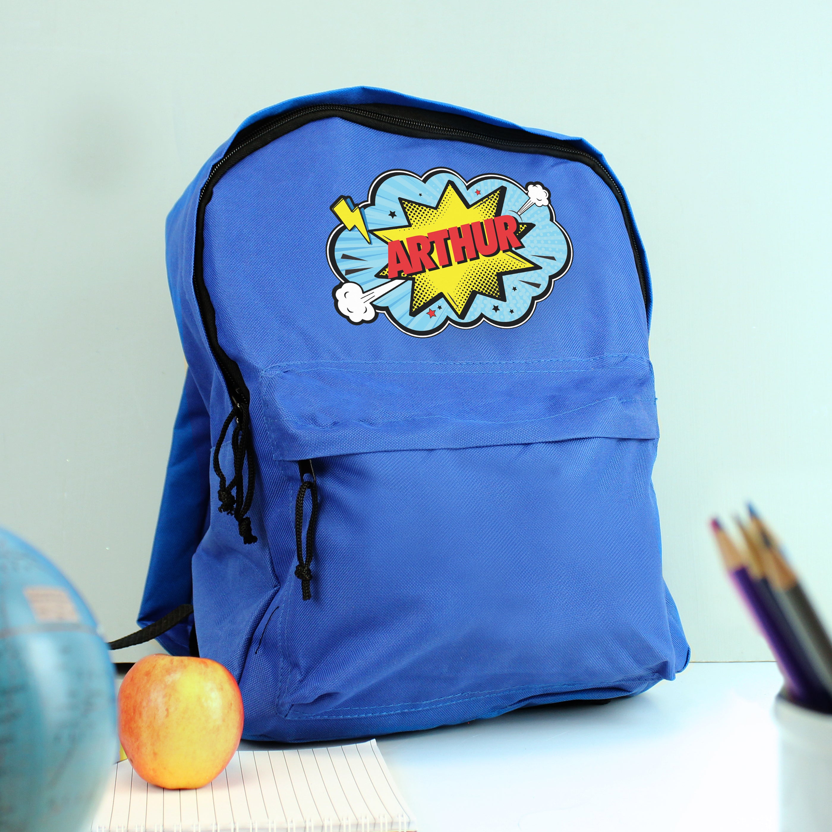 BLUE SUPERHERO BACKPACK