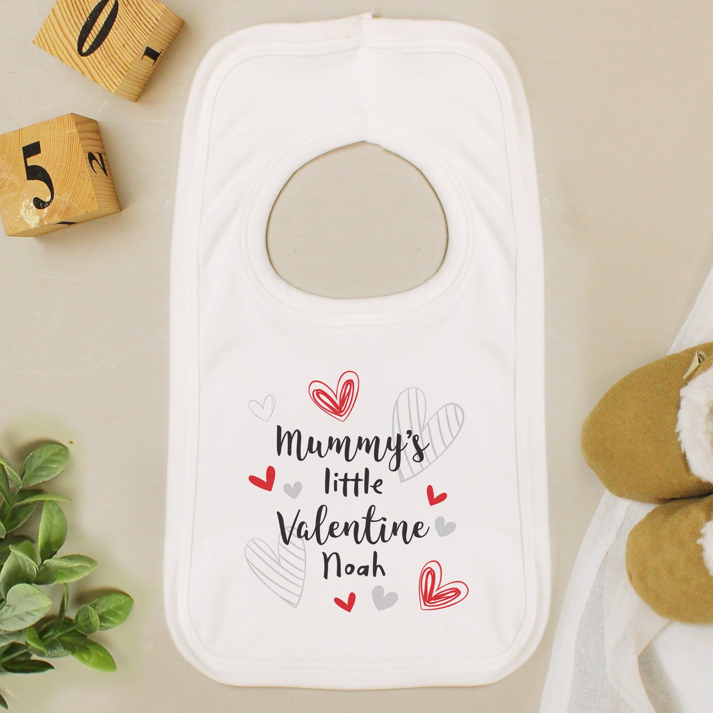 LITTLE VALENTINE BABY BIB