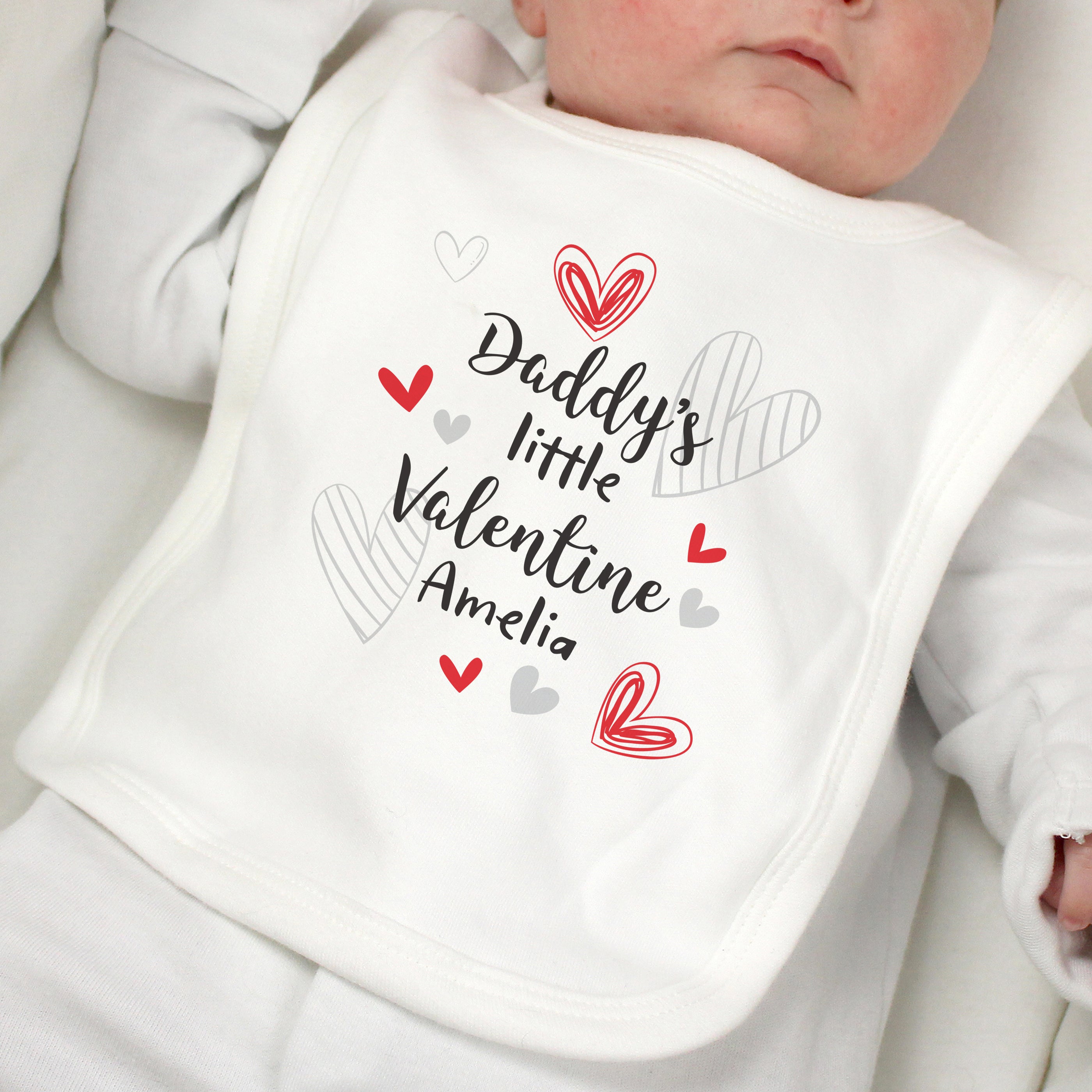 LITTLE VALENTINE BABY BIB